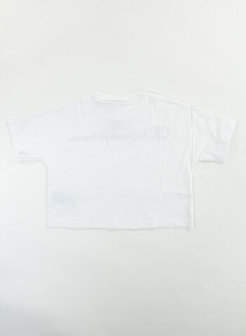 T-SHIRT OVER BIG LOGO RAGAZZA, WW001 WHT, small