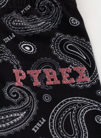 LEGGINGS PAISLEY FANTASIA RAGAZZA, 110BLKFANT, small