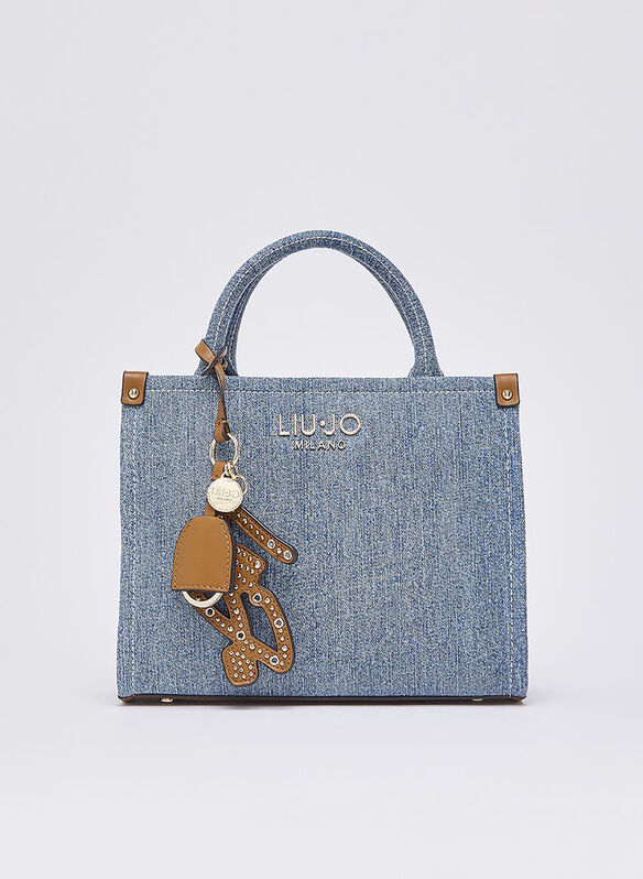 BORSA PICCOLA IN DENIM, 74015 DENIM, medium