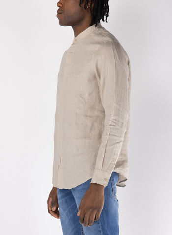 CAMICIA LINO COREANA, U1102 SABBIA, small