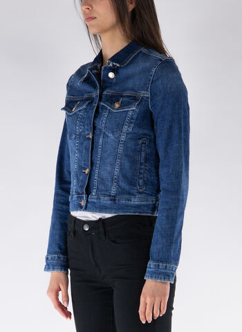 GIACCA IN JEANS INSERTO ANIMALIER, ETSH DENIM, small