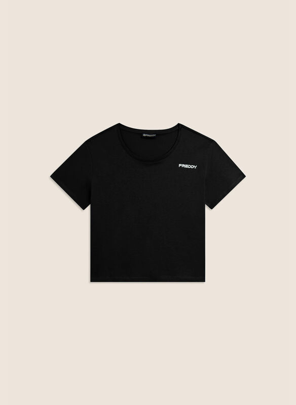 T-SHIRT CROPPED, N BLK, medium