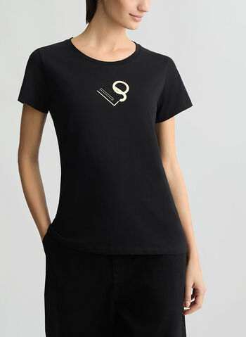 T-SHIRT LOGO, M9121 BLKGOLD, small