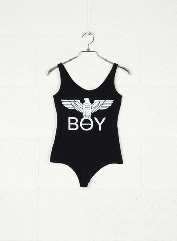 BODY SMANICATO BIG LOGO, NERO, small