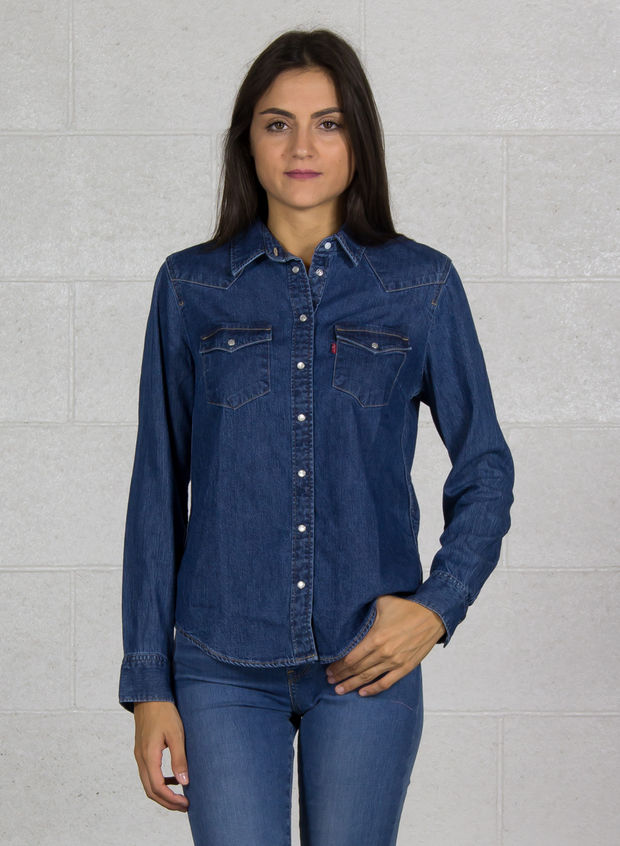 CAMICIA JEANS, 0001STONE, large