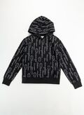 FELPA CON CAPPUCIO AMERICAN CLASSIC RAGAZZA, KL001BLK, thumb