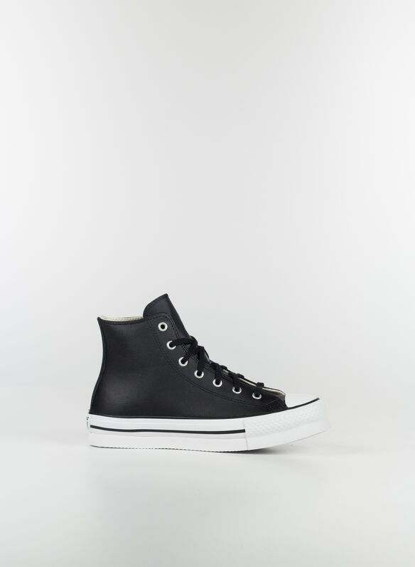 SCARPA DA RAGAZZA CHUCK TAYLOR ALL STAR LIFT PLATFORM LEATHER, 001 BLKWHT, medium