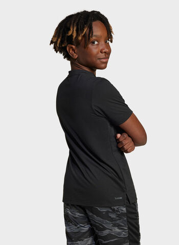 MAGLIA ESSENTIAL CAMO LOGO RAGAZZO, BLK, small