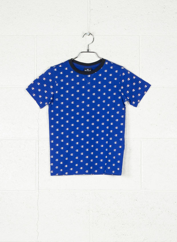 T-SHIRT LOGO ALL OVER AMERICAN CLASSIC RAGAZZO, , large