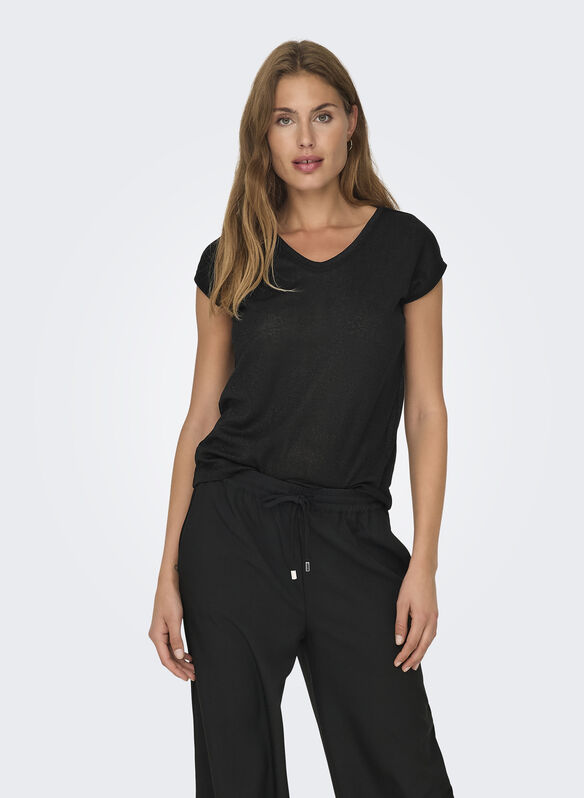 BLUSA SILVERY, BLACK, medium