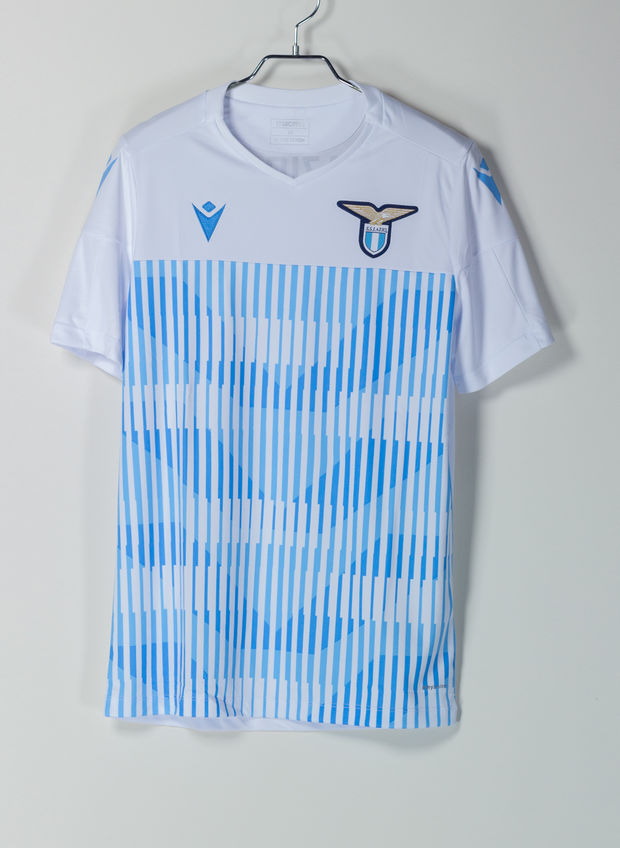 MACRON MAGLIA PRE-MATCH SS LAZIO 2019-20 Azzurro, Bianco | Sport85