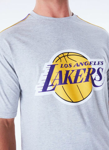 T-SHIRT OVERSIZE LA LAKERS NBA, GREY, small