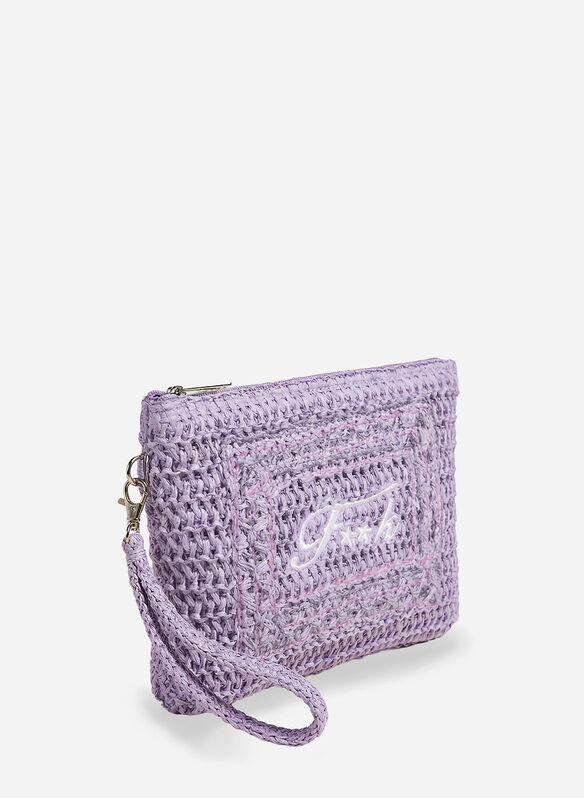 POCHETTE RAFIA, LC LILLA, medium