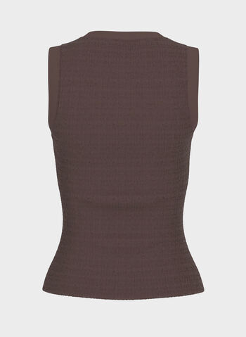 TOP CANOTTA CON STRASS, F1I7 COFFE, small