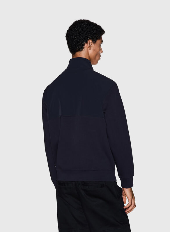 GIUBBOTTO FELPATO BIMATERIALE, UB101 NVY, medium