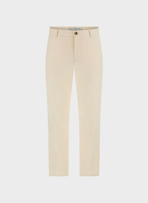 PANTALONE CHINO MISTO LINO, G1DR ECRU, medium