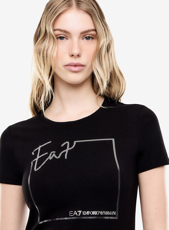 T-SHIRT LOGO BOX, UC001 BLK, medium