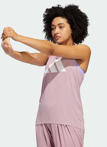 CANOTTA 3-STRIPES LOGO, PINK, small