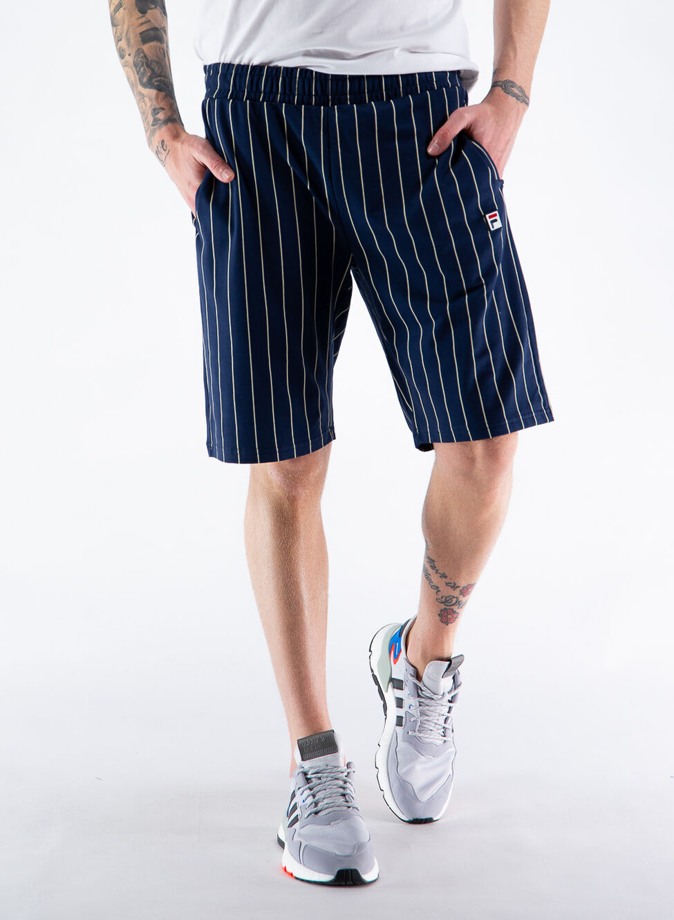 FILA BERMUDA A RIGHE Bianco, Blu Uomo | Sport85