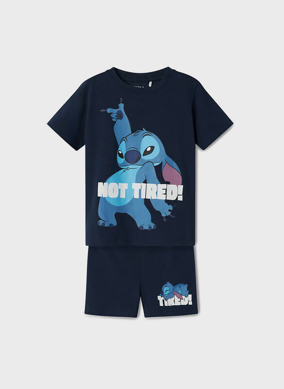 COMPLETO T-SHIRT + SHORT STITCH LITTLE JUNIOR, NAVY BLAZER, medium