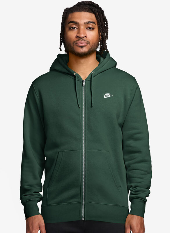 M FELPA FL CLUB FULL ZIP, 323 GREEN, medium