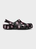 SANDALO SABOT CLASSIC FLOWER CLOG, BLK, thumb
