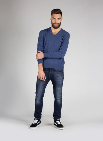 MAGLIONE UOMO COLLO A V IN LANA, 253AVIO, small