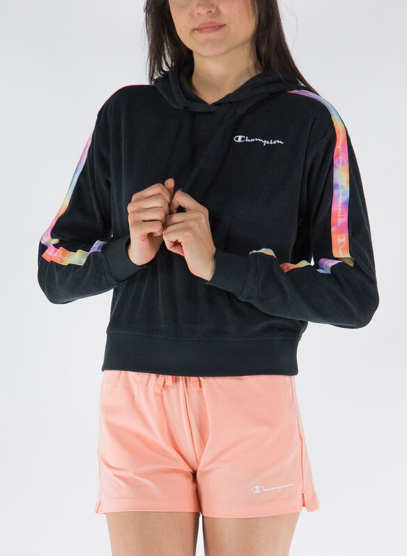 FELPA COLOR RAVE CAPPUCCIO CHIUSO, KK001 BLK, medium