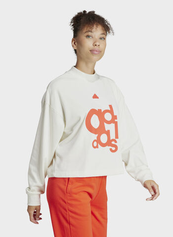 FELPA CREW BRAND LOVE, WHT, small