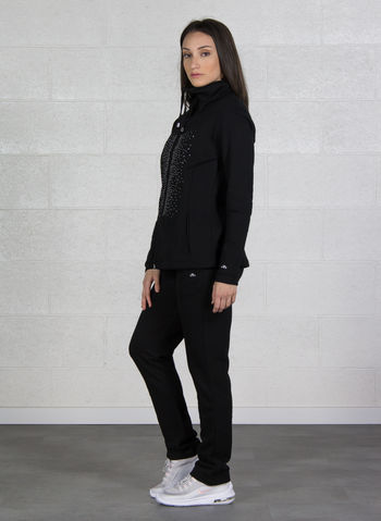 TUTA FULL ZIP HIGT GLITTER, 050BLK, small