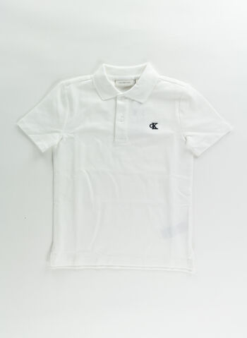 POLO PIQUET RAGAZZO, YAF WHT, small