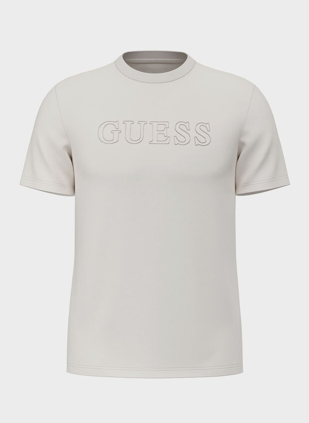 T-SHIRT LOGO FRONTALE, PANNA, large