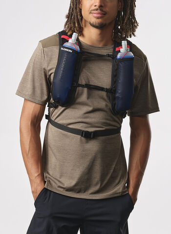 ZAINO CROSS 8LT TRAIL-RUNNING UNISEX, BLKWHTRED, small