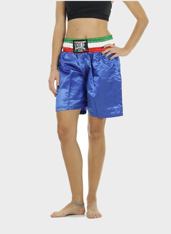 PANTALONCINO BOXE FASCIA TRICOLORE UNISEX, 02 NVY, small