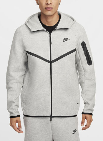 FELPA TECH CON CAPPUCCIO WINDRUNNER, GREY, small