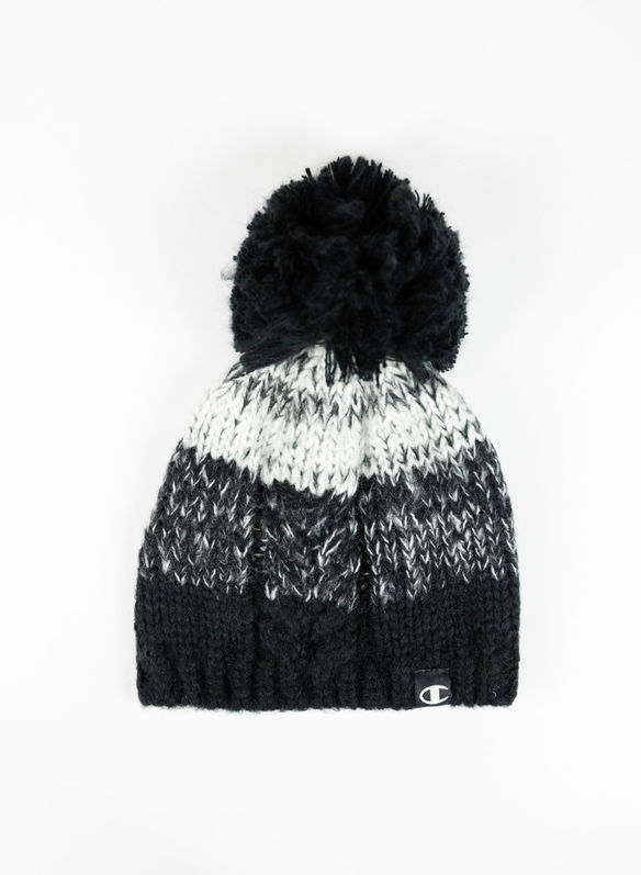 CAPPELLO CON PON PON RAGAZZA, KK001BLK, medium