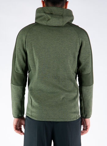 FELPA FULL ZIP EVOSTRIPE, 70OLIVE, small