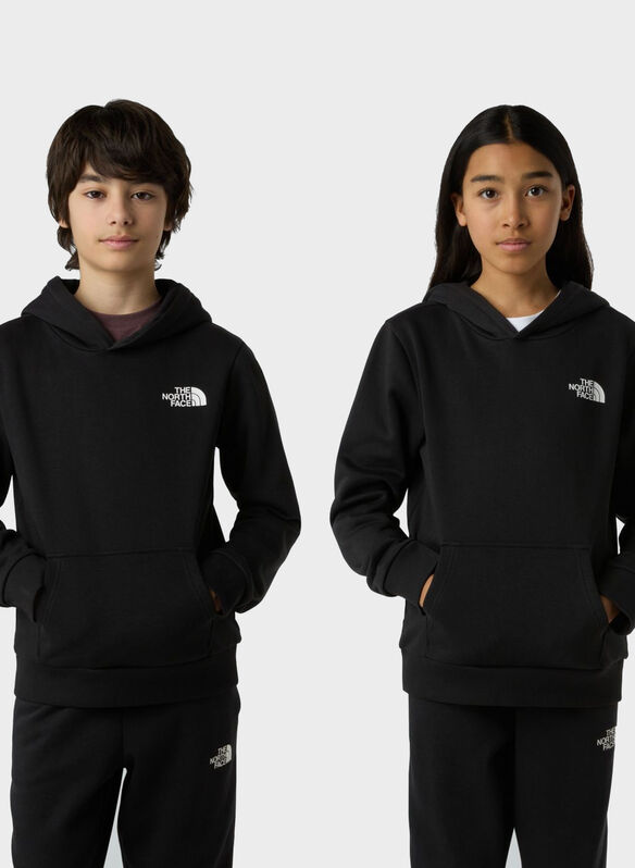 FELPA HOODIE SIMPLE DOME RAGAZZO, BLK, medium