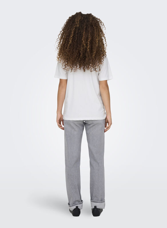 T-SHIRT BURS GRAPHIC, BRIGHT WHITE, medium