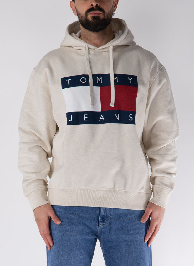 FELPA CON STAMPA BIG FLAG, AE3 WHT, large