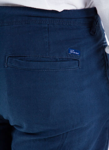 PANTALONE CHINO MISTO LINO, 194024NVY, small