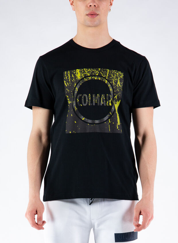 T-SHIRT STAMPA GRAPHIC, 99BLK, large