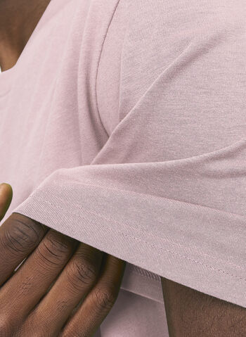 T-SHIRT SHORTSLEEVE LETTERING LOGO, PINK NECTAR, small