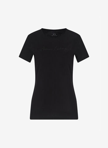 T-SHIRT RICAMO, UC001 BLK, small