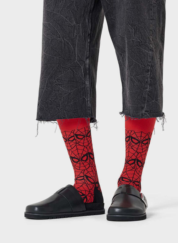 CALZA SPIDER UNISEX, RED, medium