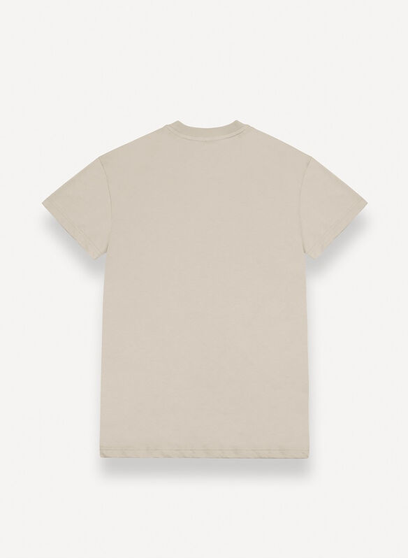 T-SHIRT MC MICRO LOGO, 764 GESSO, medium