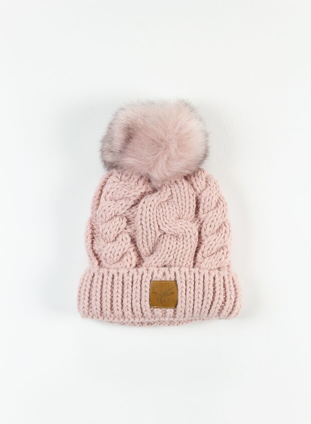 ELK CAPPELLO TRECCIA PON PON RAGAZZA Marrone, Rosa Bambino | Sport85