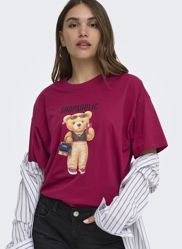 T-SHIRT VIVVI GRAPHIC, RUMBA RED, medium