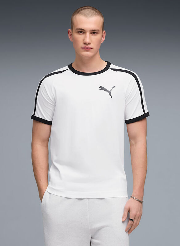 T.SHIRT BIG CAT RINGER, 02 WHT, medium
