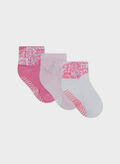 CALZA JORDAN FLORAL 3 PAIA BIMBA, APR PINK, thumb